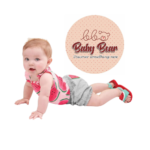 Brown Illustration Baby Shop Logo